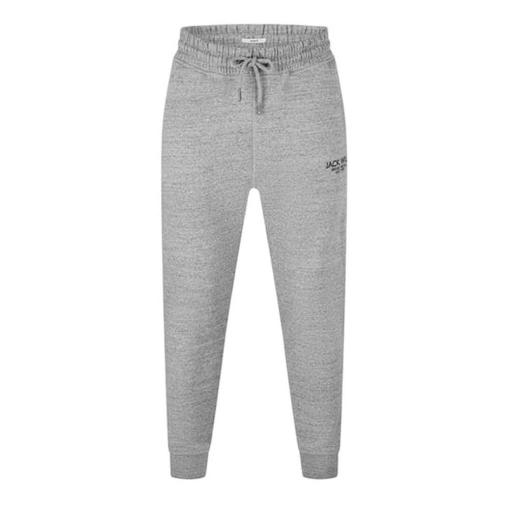 Jack Wills Mens Haydor Cotton Logo Joggers / Grey Marl Marl